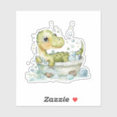 Sticker Joli bain de dino (Feuille)
