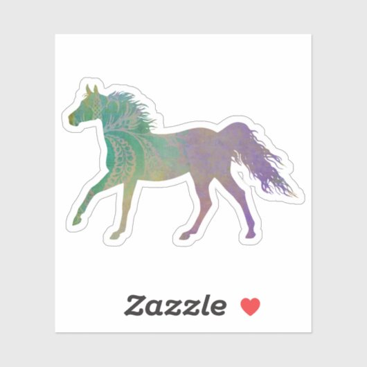 Sticker Joli Boho Horse (Feuille)