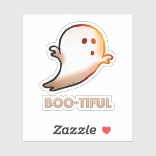 Sticker Joli Boo-tiful Halloween Ghost Art