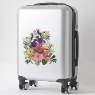 Sticker Joli Bouquet Floral Peinture numérique par Cheri