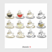 Sticker Joli Café (Feuille)