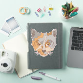 Sticker Joli Chat Calico (Couverture iPad)