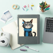 Sticker Joli chat de dessin animé (Couverture iPad)
