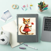 Sticker Joli chat de dessin animé (Couverture iPad)