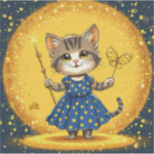 Sticker Joli chat de dessin animé (Devant)