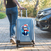 Sticker 🐱 Joli Chat de Noël Flocon de Neige ❄️ (Valise Insitu)