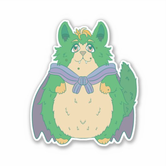Sticker Joli chat d'Halloween (Devant)