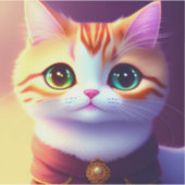 Sticker Joli chat duveteux (Devant)