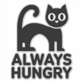 Sticker Joli chat noir (Devant)