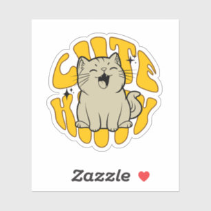 Sticker JOLI CHATON Petit, 3,2 cm (1,25")