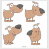 Sticker Joli chiot (Feuille)