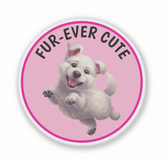 Sticker Joli chiot (Devant)