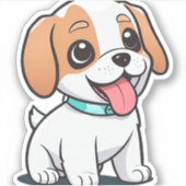 Sticker Joli chiot (Devant)