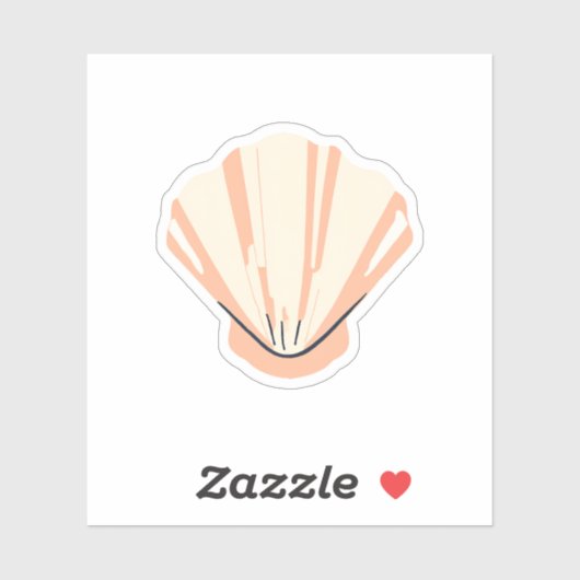 Sticker Joli coquillage (Feuille)