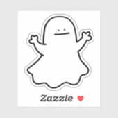 Sticker Joli doodé fantôme (Feuille)