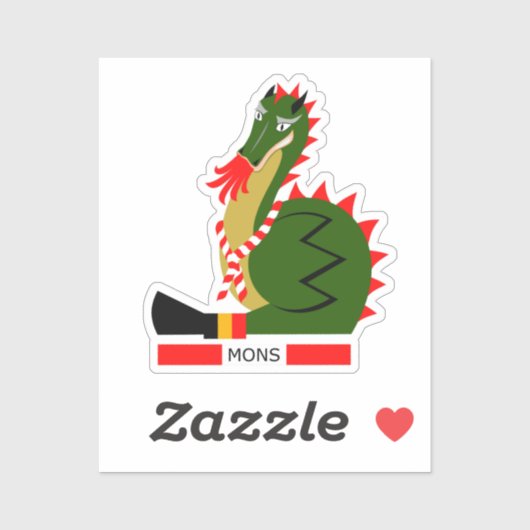 Sticker Joli Doudou Dragon de Mons (Feuille)