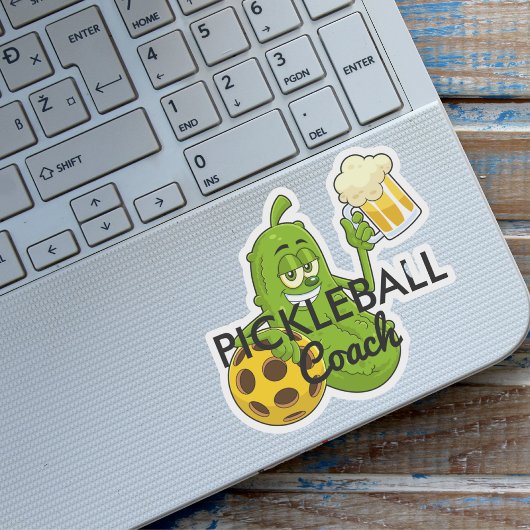 Sticker Joli entraîneur de Pickleball drôle sur mesure