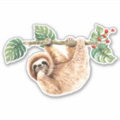 Sticker Joli fentes accroché à l'aquarelle vers le bas (Devant)