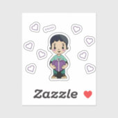 Sticker Joli garçon Kiss (Feuille)