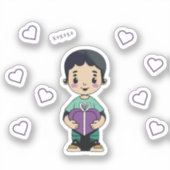 Sticker Joli garçon Kiss (Recto)