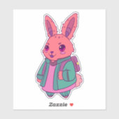 Sticker Joli lapin (Feuille)