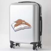 Sticker Joli livre de lecture Sloth (Sur valise)