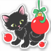 Sticker Joli Noël Kitten (Devant)
