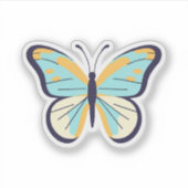 Sticker Joli Papillon Bleu (Devant)