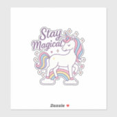 Sticker Joli Pastel Arc-en-ciel Vinyl Decal (Feuille)