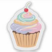 Sticker Joli Pastel Cupcake (Devant)