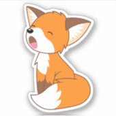Sticker Joli Petit Fox Sleepy (Devant)