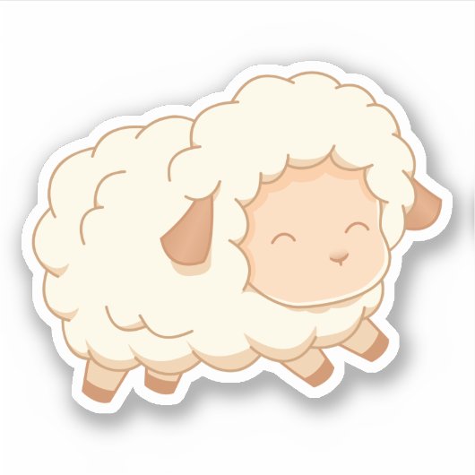Sticker Joli Petit Mouton (Devant)