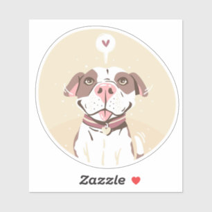 Sticker Joli Pit Bull