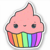 Sticker Joli Rainbow Cupcake Sprinkings (Devant)