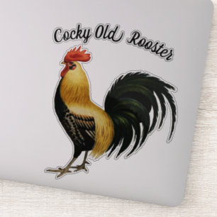 Sticker Joli Rooster Fière