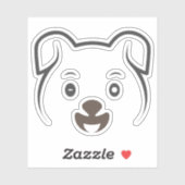 Sticker Joli rose (Feuille)