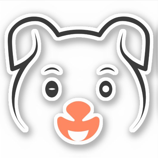 Sticker Joli rose (Devant)