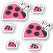 Sticker Joli Rose rose Ladybug (Devant)