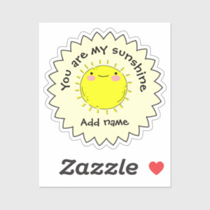 Sticker Joli Soleil Dessin Animé Sourire Tu Es Mon Soleil