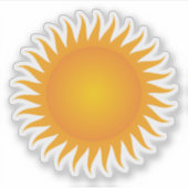 Sticker Joli soleil jaune (Devant)