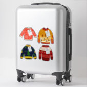 Sticker Joli Sweat Ugly Merry Christmas Vinyle Personnalis (Sur valise)