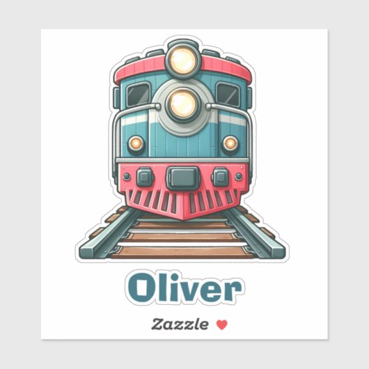 Sticker Joli Train Classique Garçons (Feuille)