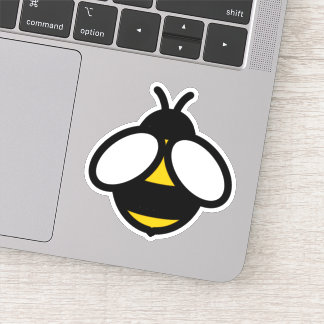 Sticker Jolie abeille au miel, bourdon