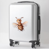 Sticker Jolie abeille caricaturale (Sur valise)