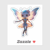 Sticker Jolie ballerine robot danseuse fée (Feuille)