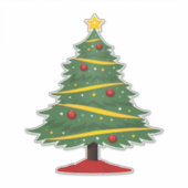 Sticker Jolie décoration Arbre de Noël (Devant)