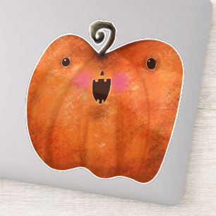 Sticker Jolie décoration Halloween Citrouille Éffrayant