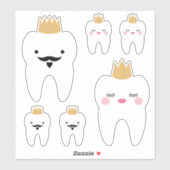 Sticker Jolie Dents King & Queen (Feuille)