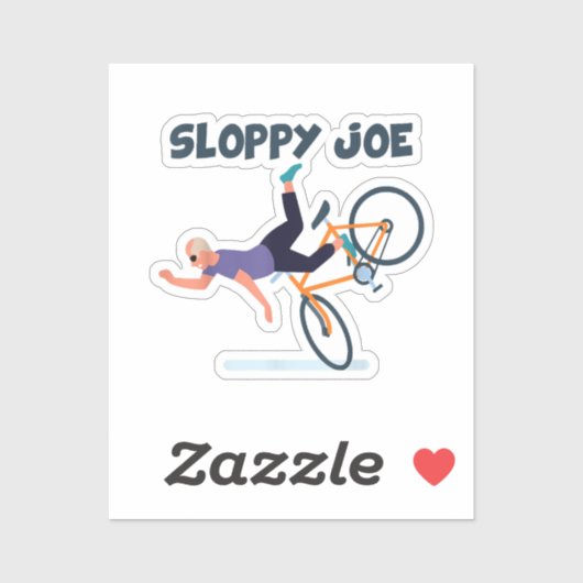 Sticker Jolie Joe Funny Biden Chemise Sloppy Joe Biden Fun (Feuille)