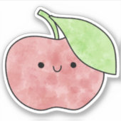 Sticker Jolie pomme délicieuse (Devant)